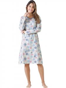 Ночная рубашка из одинарного джерси серебристого цвета hajo