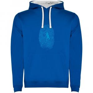 Худи Kruskis Tennis Fingerprint Two-Colour, синий