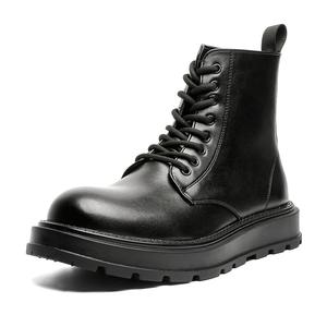 Мотоциклетные ботинки Martin, короткие, 3,5 см, мужские, черные, в европейском и американском ретро стиле V ZERO FIVE, Black