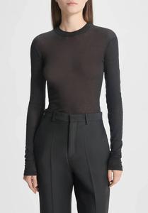 Тонкая футболка из джерси с длинными рукавами, черная Bite Studios, черный