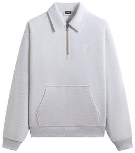 Толстовка Kith Quarter Zip Popover, серый