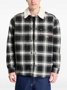 Tommy Jeans куртка-рубашка в клетку, черный