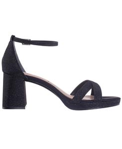 Женские сандалии на платформе Berneta на блочном каблуке Nina, Black