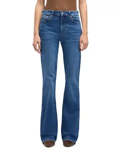 Джинсы-Клеш с широкими штанинами в цвете «лунная вода» 7 For All Mankind, синий