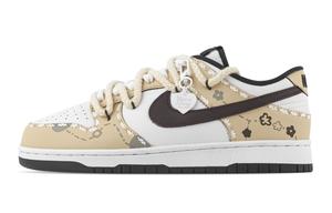 Nike Данк Латте Тайм нескользящие устойчивые к истиранию лоу-топ скейтборд обувь унисекс бежевые, цвет Beige