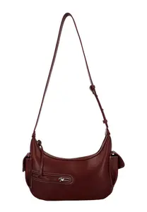 MYMO Сумка через плечо бордового цвета