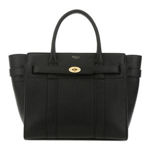 Сумка через плечо Bayswater из черной зерненой кожи Mulberry для женщин