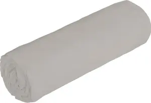 Простыня на резинке из хлопкового перкаля, 80 нитей/см², 180 x 200 см, уголок 30 см, серо-коричневый - AGAMI de PALACIO