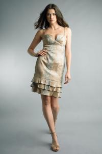 Многоярусное коктейльное платье Basix Black Label, Multi