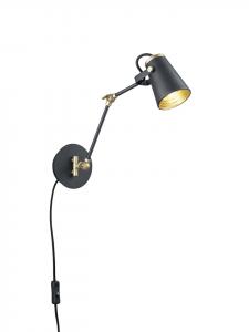 Trio Leuchten Настенный светильник EDWARD в матово-черном цвете