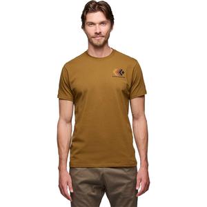 Выцветшая футболка Black Diamond, цвет dark curry