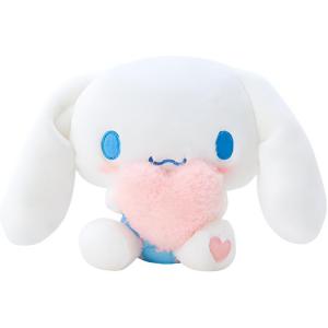 Плюшевая кукла Cinnamoroll в форме сердца, высота 15 см Sanrio