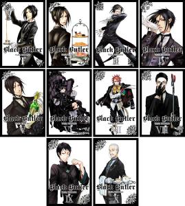 Black Butler Manga Set Vol 1-10 by Yana Toboso + 5 Kokuyo Campus Notebooks of Spy x Family Limited Edition (Yen Press)