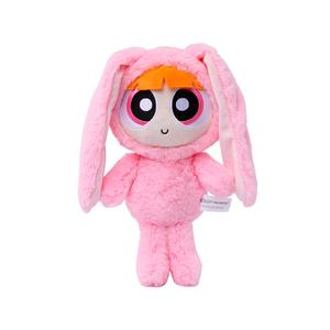 Мягкая игрушка Powerpuff Girls Characters Cute Flower Fuzzy Bubbles, Rabbit Costume Style Dolls, высота 28 см HUGKIS