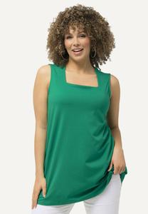 Топ CARREE-AUSSCHNITT ÄRMELLOS Ulla Popken, бирюзовый