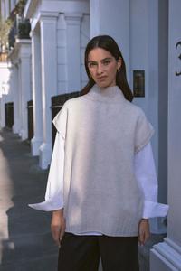 Майка из шерсти и кашемира Next, бежевый