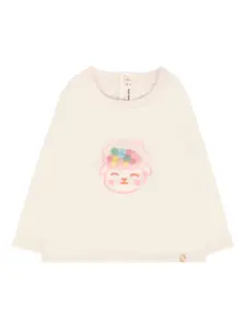 Лонгслив с аппликацией в виде овечки Billieblush, нейтральный