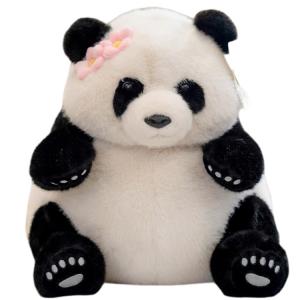 Гигантская панда национальное сокровище панда цветочная кукла плюшевая кукла 25см/35см/45см высота 25/35/45см длина Julebaby