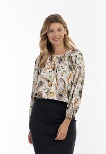 Блуза usha Blouse, Creme Mehrfarbig/Beige
