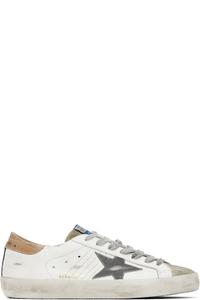 Бело-серые кроссовки Super-Star Golden Goose