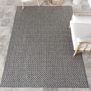 nuLOOM ковер 201 x 275 см для улицы, устойчивый к пятнам, устойчивый к погодным условиям, для интенсивного использования, для патио, балкона, улицы, Camryn Light Grey