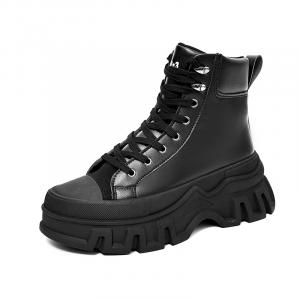 SLNU 3 Чёрные унисекс короткие ботинки Martin, цвет All Black