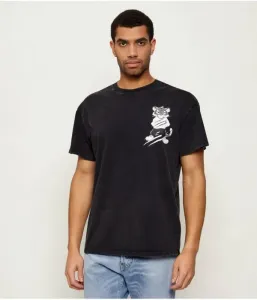 Футболка «Тигровый скретч» loose fit Plein Sport, черный