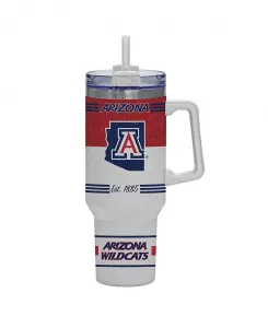 Arizona wildcats, винтажный стакан Rocky на 40 унций Indigo Falls, white