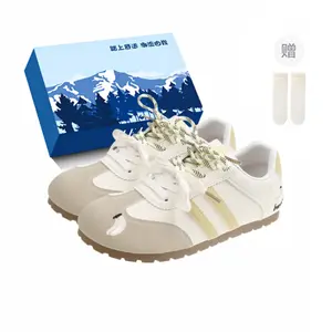 Fawn Miri Женские противоскользящие дышащие устойчивые к истиранию низкие скейтерские кеды розовые эксклюзивная коробка в комплекте с носками