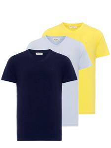 Футболка Anou Anou, цвет Light blue/Dark blue/Yellow