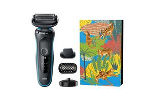 BRAUN B4200cs бритва для всего тела моющиеся леопард 5 серия, электрическая, подарочный набор king of the forest