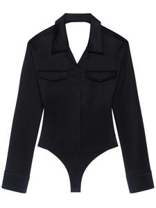 Рубашка Courrèges с открытой спиной, черный
