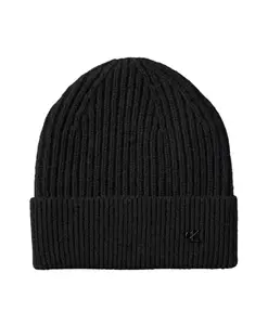 Шапка из шерстяной смеси с фирменным логотипом Calvin Klein, черный