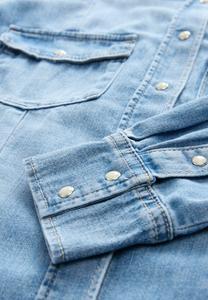 Блузка на пуговицах FULLER BUST SEAM DETAIL FITTED WESTERN Next, синий