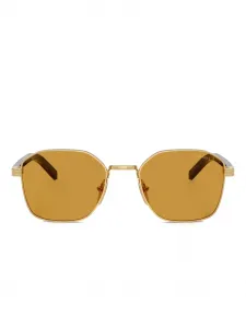 Солнцезащитные очки в геометричной оправе Prada, золотистый