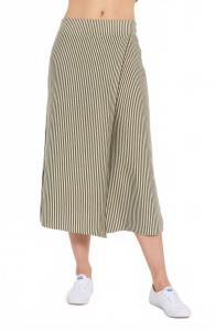 Женские брюки-кюлоты Sonoma в оливково-зефирную полоску LEIMERE