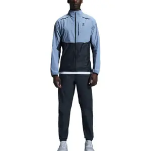 On Мужская ветровка светло-серого синего цвета с темно-синим, Light Gray Blue/Midnight