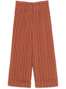 Merci брюки в полоску, оранжевый