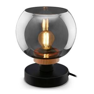 Настольная лампа Briloner Barbito Rund цвет schwarz/eiche