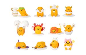 Gudetama, The Lazy Egg, коллекция Constellation, набор мистических боксов, 12 шт POP MART, Single Mystery Box (Random Pick)