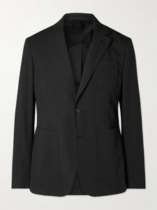 Пиджак из эластичного хлопкового сирсакера MR P., черный