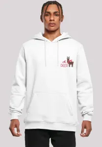 Толстовка F4NT4STIC "Рождественский олень", премиум качество, рок-музыка, группа, белый