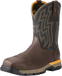 Рабочие ботинки Ariat Rebar Flex Western с водонепроницаемым композитным носком - мужские рабочие ботинки с квадратным носком, коричневый
