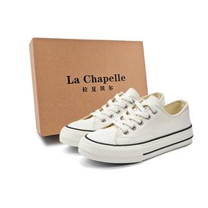 La Chapelle Износостойкие и легкие низкие парусиновые туфли женские бежевого цвета