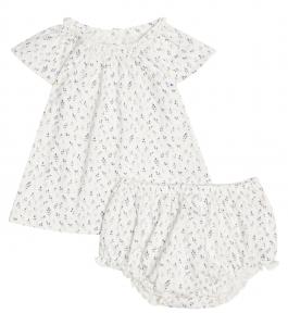 Комплект детского платья и панталон Bonpoint, Light Violet