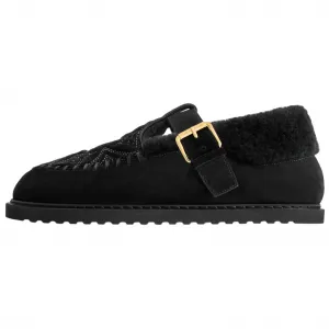 LOUIS VUITTON Grace Coddington Collaboration, Kitten Catogram Collection, туфли-мэри джейн на плоской подошве, женские, black