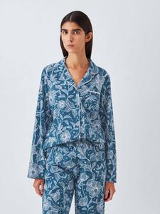 Пижамный комплект с пуговицами Poppy Star John Lewis, Dark Blue