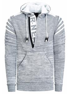 Толстовка Future из толстой пряжи с застежкой-молнией на 1/2 дюйма серого цвета Rusty Neal