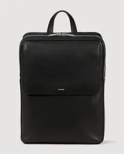 Мужской рюкзак из переработанной кожи Sandro, черный