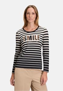 Топ Betty Barclay Long sleeved top, Schwarz Beige/Black